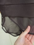 Hümanaz Altı Şifonlu Tunik-ZN3226 Kahve