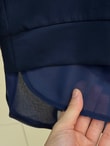 Hümanaz Altı Şifonlu Tunik-ZN3226 Lacivert