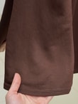 Hümayşah Arkası Bağlamalı Önü Dikişli Tunik-SS13261 Kahve