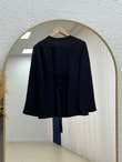 Hümayşah Arkası Bağlamalı Önü Dikişli Tunik-SS13261 Siyah