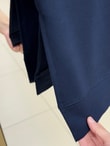 Karessa Dikiş Detaylı Uzun Sweatshirt-EU3072 Lacivert