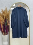 Karessa Dikiş Detaylı Uzun Sweatshirt-EU3072 Antrasit