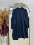Karessa Dikiş Detaylı Uzun Sweatshirt-EU3072 Antrasit