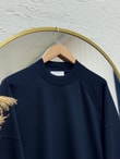 Karessa Dikiş Detaylı Uzun Sweatshirt-EU3072 Lacivert