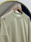 Karessa Dikiş Detaylı Uzun Sweatshirt-EU3072 Mint