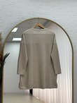 Laleay Zarif 5 Papatya Nakışlı Bluz-SS13148 Taş