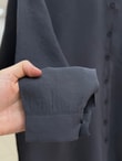 Laliz Tuniği Düğmeli Bol Paça Pantolonlu Takım-NL816 Antrasit