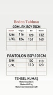 Laliz Tuniği Düğmeli Bol Paça Pantolonlu Takım-NL816 Mint