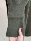 Lorin Kol Ucu Gold Düğmeli Uzun Triko Tunik-KR6015 Haki