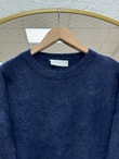 Lorin Kol Ucu Gold Düğmeli Uzun Triko Tunik-KR6015 Lacivert