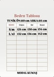 Lunana Önü Düğmeli Biyeli Modal Cupra Uzun Tunik-EK612 Kahve