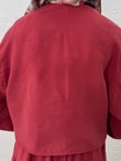 Lunique Eteği Katkatlı Bağlamalı Takım-EK630 Bordo