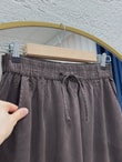 Lunona Çift Cepli Tensel Etek-MA8256 Kahve
