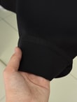 Lunora Beli Lastikli Bol Paça Pantolon-MA3204 Siyah