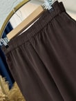 Lunora Beli Lastikli Bol Paça Pantolon-MA3204 Kahve