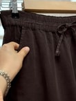 Lunora Beli Lastikli Bol Paça Pantolon-MA3204 Kahve