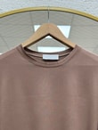 Mahay Kalp Nakışlı Yırtmaçlı Tunik-SS13074 Kahve