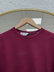 Mahay Kalp Nakışlı Yırtmaçlı Tunik-SS13074 Bordo