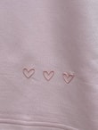 Mahay Kalp Nakışlı Yırtmaçlı Tunik-SS13074 Pembe