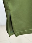 Mahay Kalp Nakışlı Yırtmaçlı Tunik-SS13074 Haki
