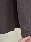 Mahbanu Gömlek Yaka Yırtmaçlı Kimono Kap-EK1107 Kahve