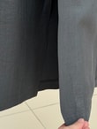 Mahbanu Gömlek Yaka Yırtmaçlı Kimono Kap-EK1107 Antrasit