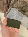 Maretta Etnik Desen Astarlı Şifon Etek-AA4236 Yeşil