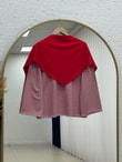 Mayra Çizgili Fularlı Tunik-SS13254 Kırmızı