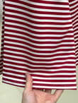 Mayra Çizgili Fularlı Tunik-SS13254 Kırmızı