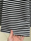 Mayra Çizgili Fularlı Tunik-SS13254 Siyah