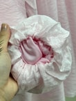 Mehnur Bağlamalı Balon Kol Pantolonlu Vual Takım-EY1054 Pembe