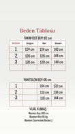 Mehnur Bağlamalı Balon Kol Pantolonlu Vual Takım-EY1054 Pembe