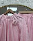 Mehnur Bağlamalı Balon Kol Pantolonlu Vual Takım-EY1054 Pembe