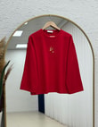 Mehşah Çiçek Desenli Bluz-SS13137 Kırmızı