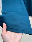 Mehşah Çiçek Desenli Bluz-SS13137 Petrol Mavisi