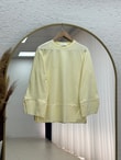 Melifer Yırtmaçlı Ve Dikiş Detaylı Tunik-SS13203 Sarı