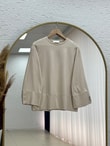 Melifer Yırtmaçlı Ve Dikiş Detaylı Tunik-SS13203 Taş