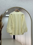 Melifer Yırtmaçlı Ve Dikiş Detaylı Tunik-SS13203 Sarı
