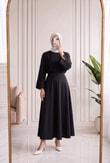 Melifer Yırtmaçlı Ve Dikiş Detaylı Tunik-SS13203 Siyah