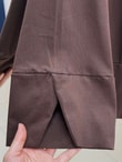 Melifer Yırtmaçlı Ve Dikiş Detaylı Tunik-SS13203 Kahve