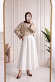Melifer Yırtmaçlı Ve Dikiş Detaylı Tunik-SS13203 Taş