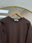 Melifer Yırtmaçlı Ve Dikiş Detaylı Tunik-SS13203 Kahve