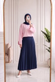 Melifer Yırtmaçlı Ve Dikiş Detaylı Tunik-SS13203 Pembe