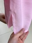 Meliha Pelerinli Omzu Düğmeli Gömlek-BN4615 Pembe