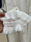 Melihan Kol Ucu Püsküllü Bağlamlı Keten Kimono-SS13162 Ekru