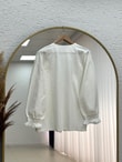 Melihan Kol Ucu Püsküllü Bağlamlı Keten Kimono-SS13162 Ekru