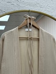 Melinaz Uzun Müslin Kimono-AS2455 Bej
