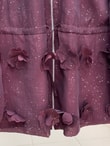 Melisu Çiçek Detaylı Parıltılı Ceket-BN4726 Bordo