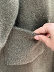 Meltemay Çift Cepli Bağlamalı Triko Hırka-KR6012 Haki