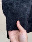 Meltemay Çift Cepli Bağlamalı Triko Hırka-KR6012 Siyah